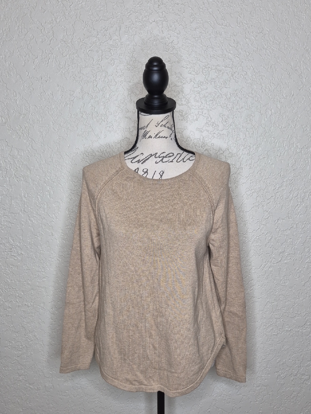 Kim Rogers Petite Sweater Tan Size PS
